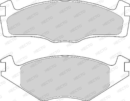 Necto FD4151A - Brake Pad Set, disc brake autospares.lv