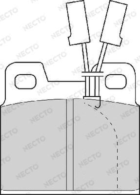 Necto FD4158A - Brake Pad Set, disc brake autospares.lv