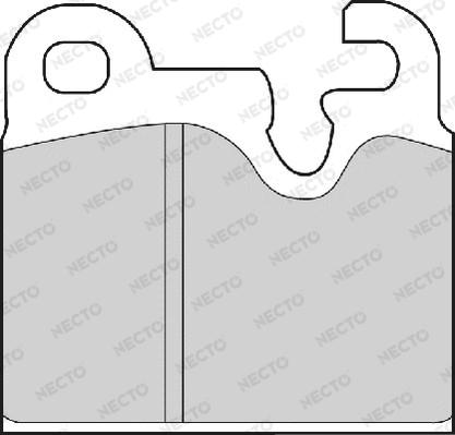 Necto FD4152A - Brake Pad Set, disc brake autospares.lv