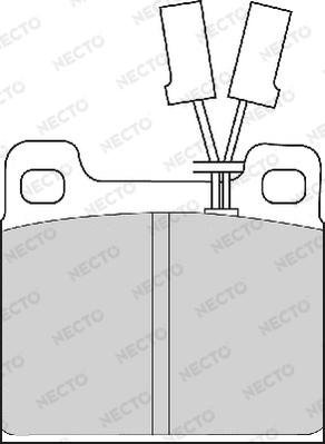 Necto FD4157A - Brake Pad Set, disc brake autospares.lv