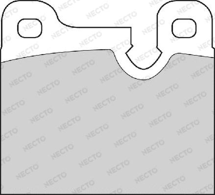 Necto FD4138A - Brake Pad Set, disc brake autospares.lv