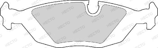 Necto FD412A - Brake Pad Set, disc brake autospares.lv