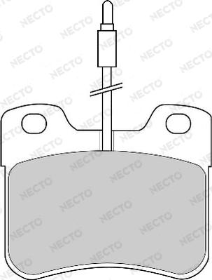 Necto FD4175A - Brake Pad Set, disc brake autospares.lv