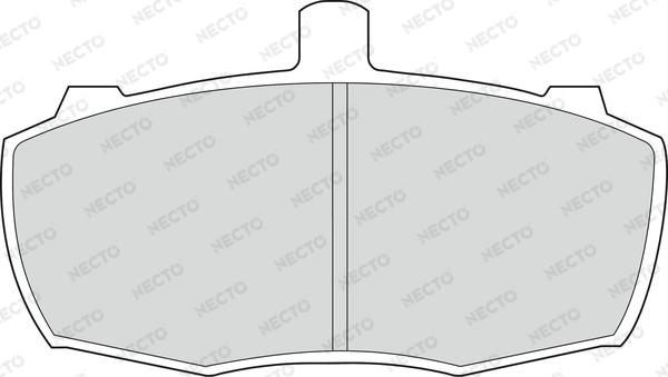 Necto FD580V - Brake Pad Set, disc brake autospares.lv
