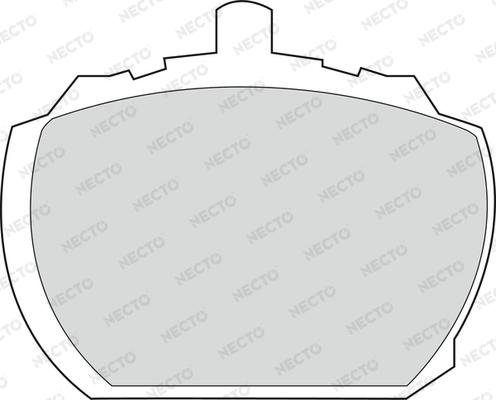 Necto FD571V - Brake Pad Set, disc brake autospares.lv