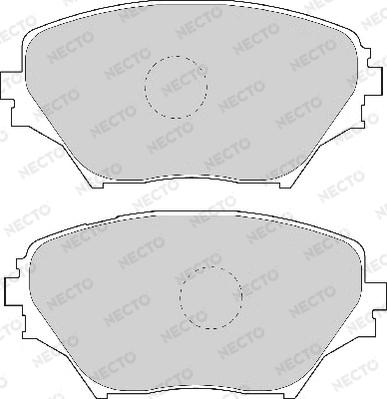 Necto FD6999A - Brake Pad Set, disc brake autospares.lv