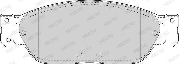 Necto FD6996A - Brake Pad Set, disc brake autospares.lv