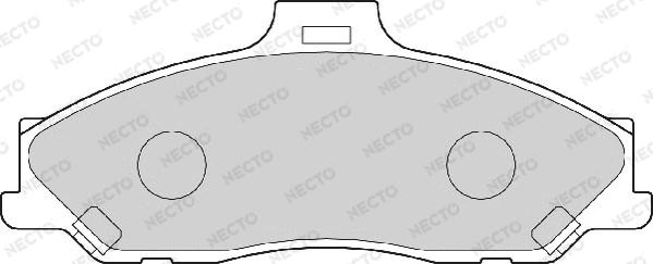 Necto FD6991A - Brake Pad Set, disc brake autospares.lv