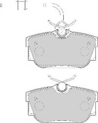 Necto FD6997N - Brake Pad Set, disc brake autospares.lv