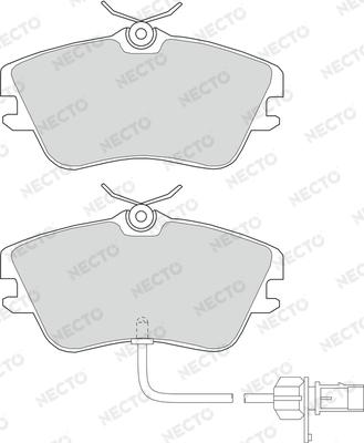 Necto FD6949V - Brake Pad Set, disc brake autospares.lv