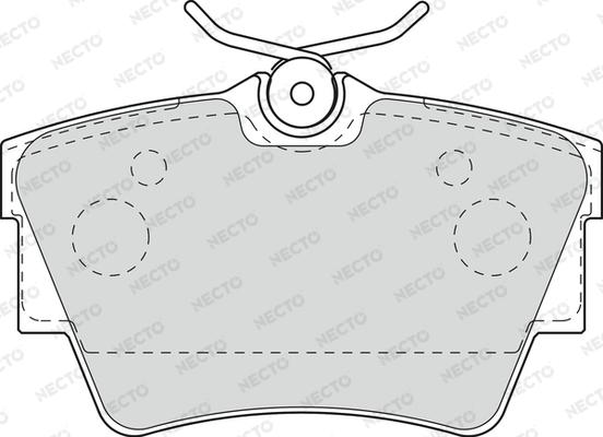 Necto FD6945V - Brake Pad Set, disc brake autospares.lv