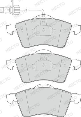 Necto FD6946V - Brake Pad Set, disc brake autospares.lv