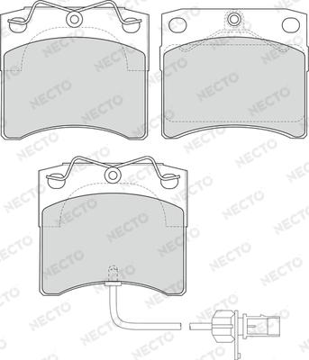 Necto FD6941V - Brake Pad Set, disc brake autospares.lv