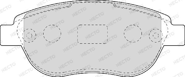 Necto FD6948A - Brake Pad Set, disc brake autospares.lv