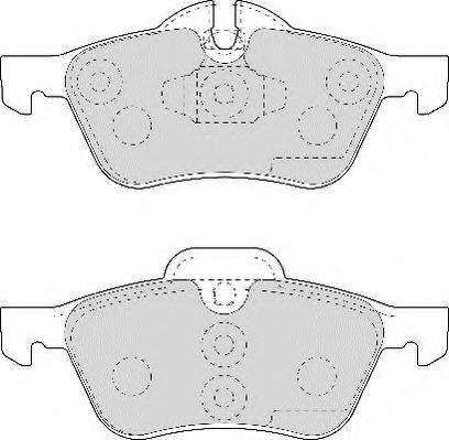 Necto FD6959N - Brake Pad Set, disc brake autospares.lv