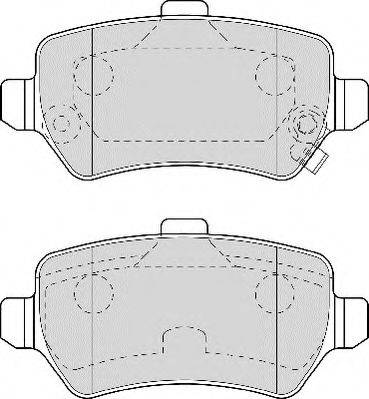 Necto FD6955N - Brake Pad Set, disc brake autospares.lv