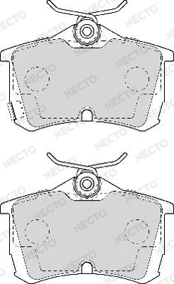 Necto FD6956A - Brake Pad Set, disc brake autospares.lv