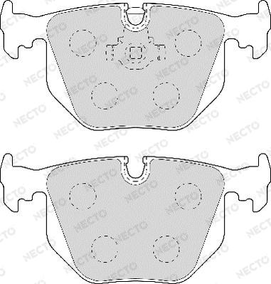 Necto FD6957A - Brake Pad Set, disc brake autospares.lv