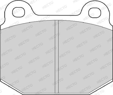 Necto FD6969A - Brake Pad Set, disc brake autospares.lv