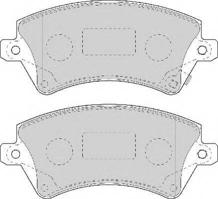 Necto FD6964N - Brake Pad Set, disc brake autospares.lv