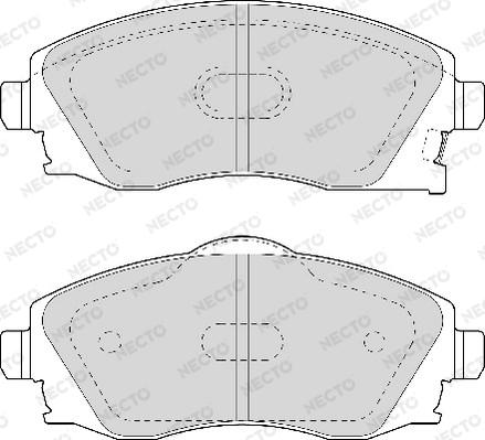 Necto FD6960A - Brake Pad Set, disc brake autospares.lv