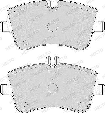 Necto FD6962A - Brake Pad Set, disc brake autospares.lv