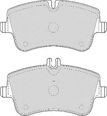 Necto FD6961N - Brake Pad Set, disc brake autospares.lv