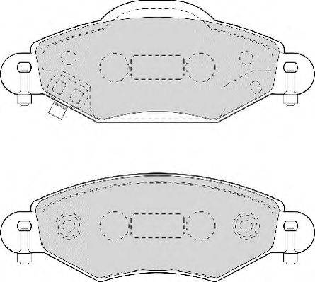 Necto FD6967N - Brake Pad Set, disc brake autospares.lv