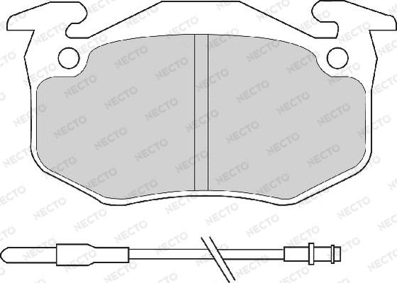 Necto FD696A - Brake Pad Set, disc brake autospares.lv