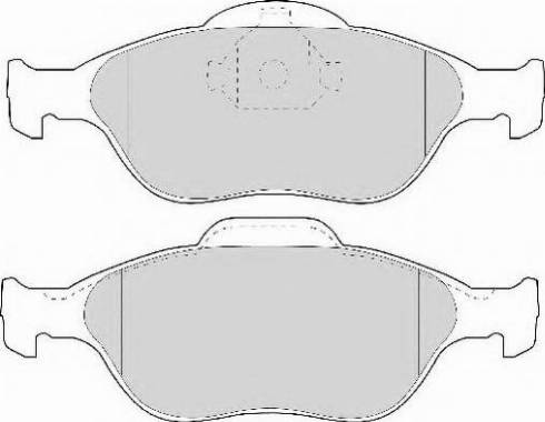 Necto FD6909N - Brake Pad Set, disc brake autospares.lv