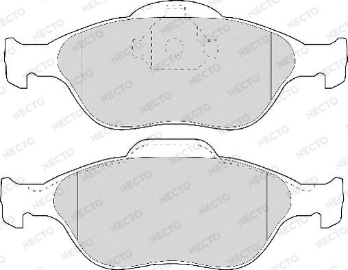 Necto FD6909A - Brake Pad Set, disc brake autospares.lv