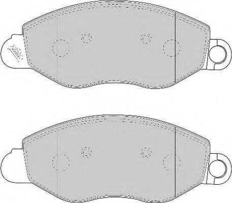 Necto FD6901N - Brake Pad Set, disc brake autospares.lv