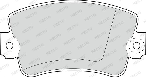 Necto FD690V - Brake Pad Set, disc brake autospares.lv