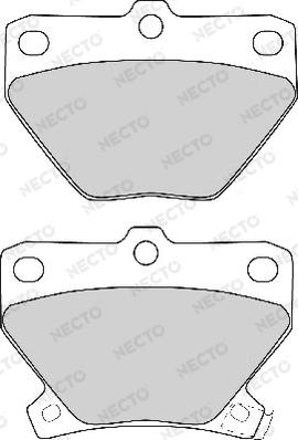 Necto FD6910A - Brake Pad Set, disc brake autospares.lv