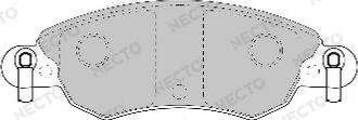 Necto FD6911A - Brake Pad Set, disc brake autospares.lv