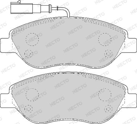 Necto FD6918A - Brake Pad Set, disc brake autospares.lv