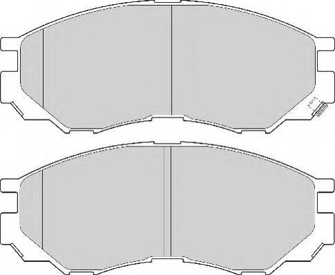 Unipart GBP1143AF - Brake Pad Set, disc brake autospares.lv