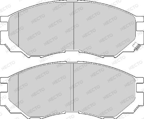 Necto FD6913A - Brake Pad Set, disc brake autospares.lv