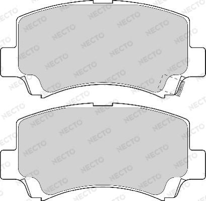 Necto FD6912A - Brake Pad Set, disc brake autospares.lv