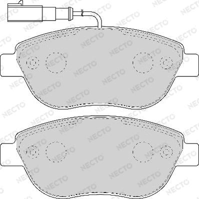 Necto FD6917A - Brake Pad Set, disc brake autospares.lv