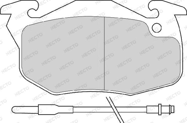 Necto FD691A - Brake Pad Set, disc brake autospares.lv