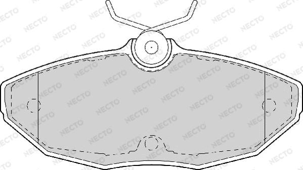 Necto FD6985A - Brake Pad Set, disc brake autospares.lv