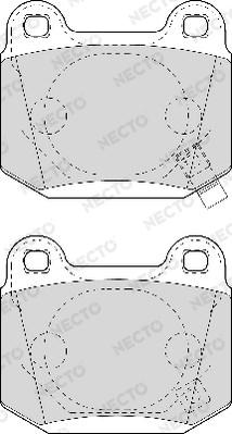 Necto FD6988A - Brake Pad Set, disc brake autospares.lv