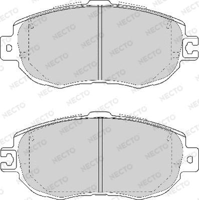 Necto FD6983A - Brake Pad Set, disc brake autospares.lv