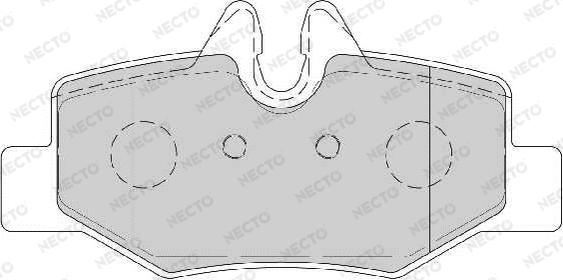 Necto FD6930A - Brake Pad Set, disc brake autospares.lv