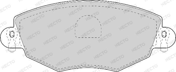 Necto FD6931A - Brake Pad Set, disc brake autospares.lv