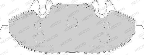 Necto FD6929A - Brake Pad Set, disc brake autospares.lv