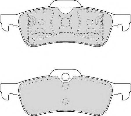 Necto FD6924N - Brake Pad Set, disc brake autospares.lv