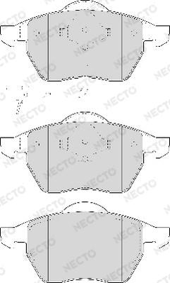 Necto FD6920A - Brake Pad Set, disc brake autospares.lv