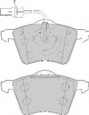 Necto FD6921N - Brake Pad Set, disc brake autospares.lv